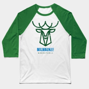 Milwaukee Bucks Modern Logo, Buck Wild Basketball Baseball T-Shirt